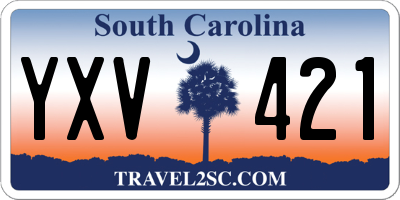 SC license plate YXV421
