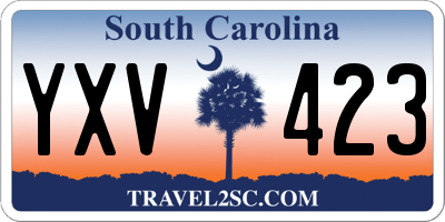 SC license plate YXV423