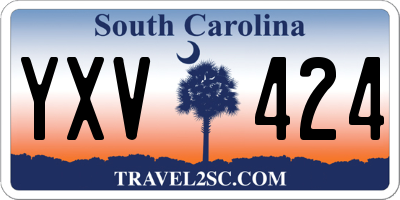 SC license plate YXV424