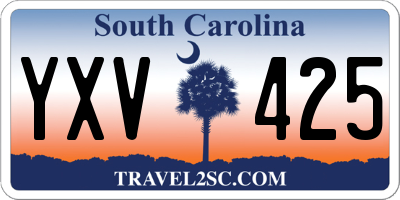 SC license plate YXV425
