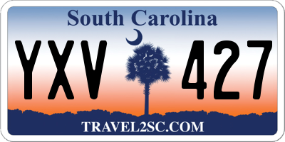 SC license plate YXV427