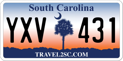 SC license plate YXV431