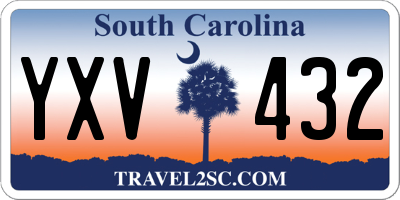 SC license plate YXV432