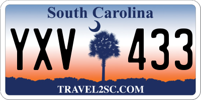 SC license plate YXV433