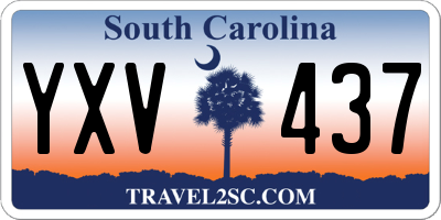 SC license plate YXV437