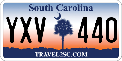 SC license plate YXV440