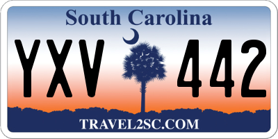 SC license plate YXV442