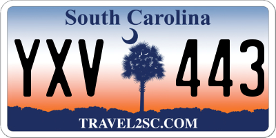 SC license plate YXV443