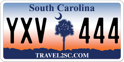SC license plate YXV444