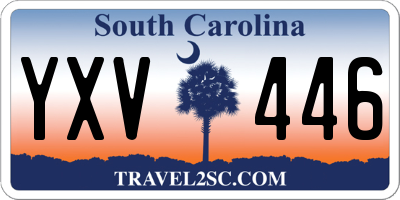 SC license plate YXV446
