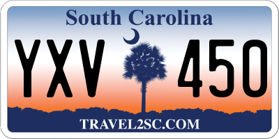 SC license plate YXV450