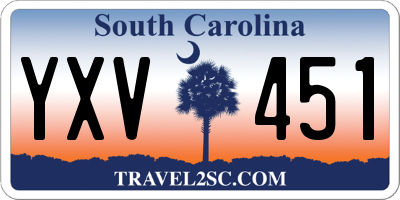 SC license plate YXV451