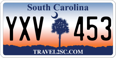 SC license plate YXV453