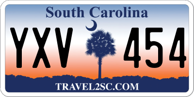 SC license plate YXV454