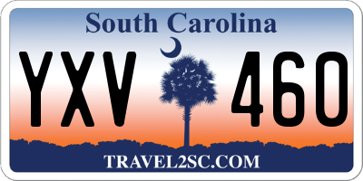 SC license plate YXV460