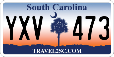 SC license plate YXV473