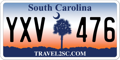 SC license plate YXV476