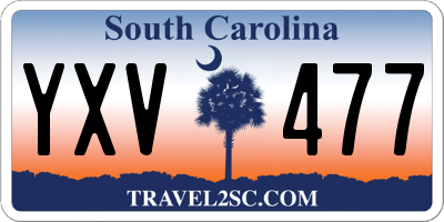 SC license plate YXV477