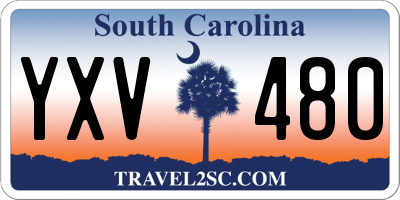 SC license plate YXV480