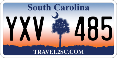SC license plate YXV485