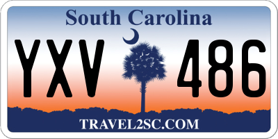 SC license plate YXV486