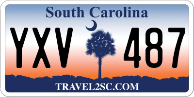 SC license plate YXV487