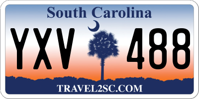 SC license plate YXV488