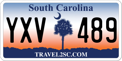 SC license plate YXV489