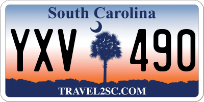 SC license plate YXV490