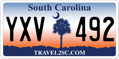 SC license plate YXV492