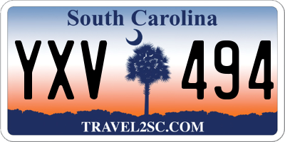 SC license plate YXV494