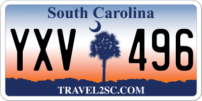 SC license plate YXV496