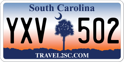 SC license plate YXV502
