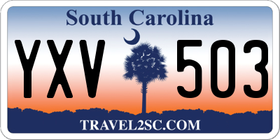 SC license plate YXV503