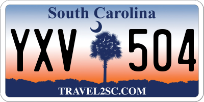 SC license plate YXV504