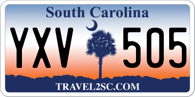 SC license plate YXV505
