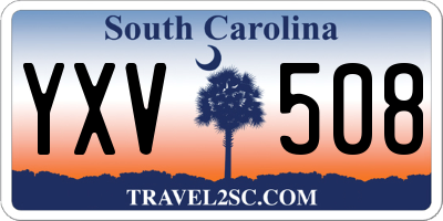 SC license plate YXV508
