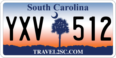 SC license plate YXV512