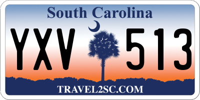 SC license plate YXV513