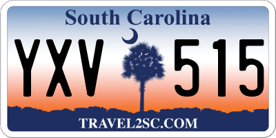 SC license plate YXV515