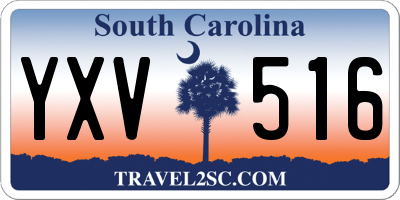 SC license plate YXV516