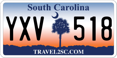 SC license plate YXV518