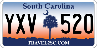 SC license plate YXV520