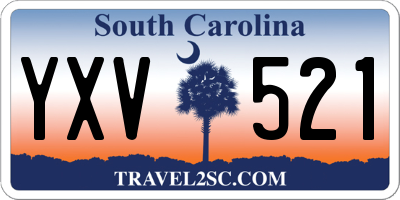 SC license plate YXV521