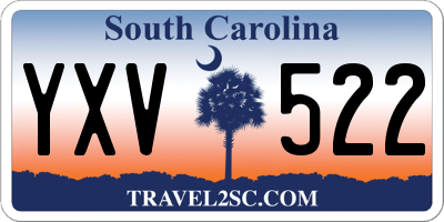 SC license plate YXV522