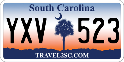 SC license plate YXV523