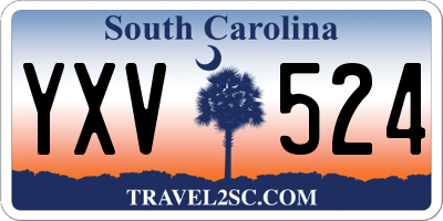 SC license plate YXV524