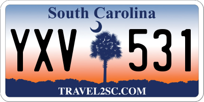 SC license plate YXV531