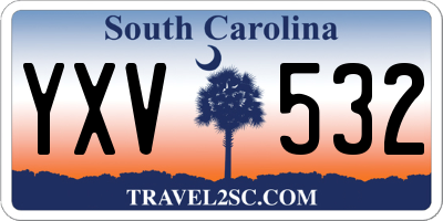 SC license plate YXV532