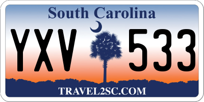 SC license plate YXV533